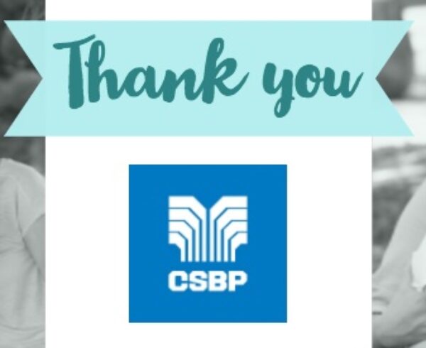 Thank You graphic for CSBP for their Community Grant programme